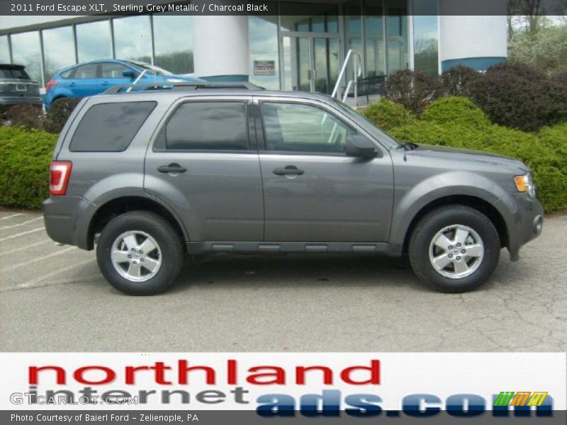 Sterling Grey Metallic / Charcoal Black 2011 Ford Escape XLT