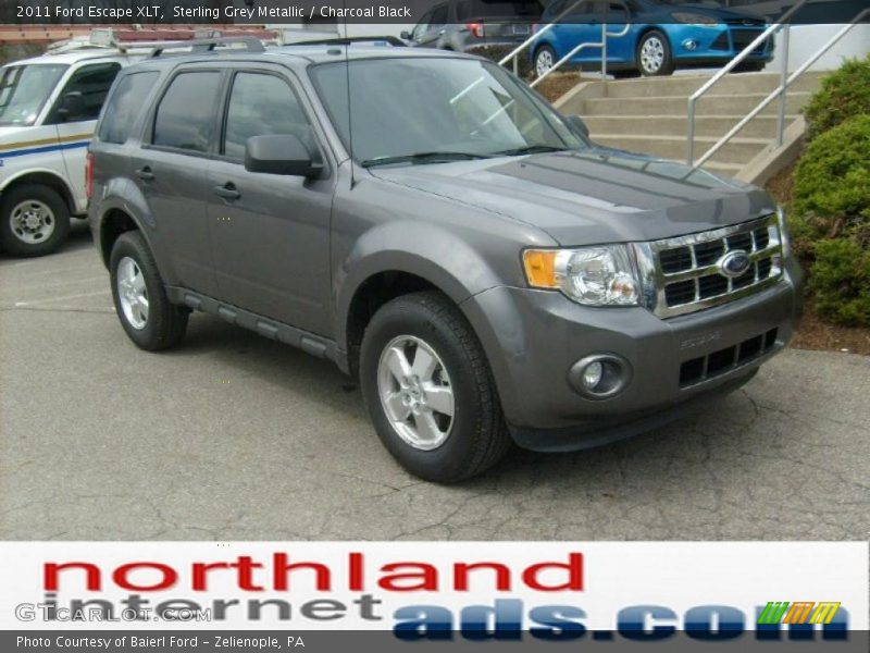 Sterling Grey Metallic / Charcoal Black 2011 Ford Escape XLT