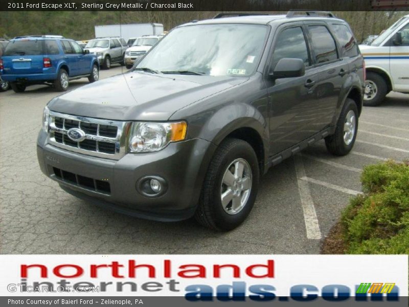 Sterling Grey Metallic / Charcoal Black 2011 Ford Escape XLT