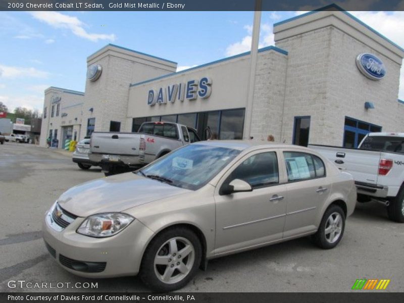 Gold Mist Metallic / Ebony 2009 Chevrolet Cobalt LT Sedan
