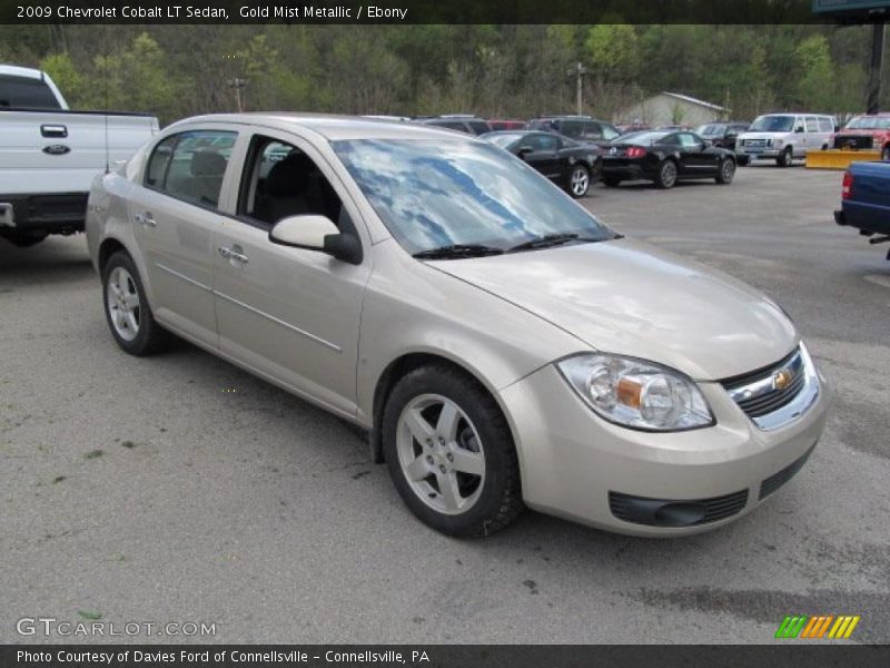 Gold Mist Metallic / Ebony 2009 Chevrolet Cobalt LT Sedan