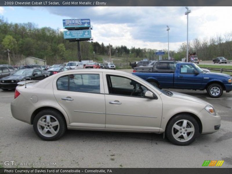 Gold Mist Metallic / Ebony 2009 Chevrolet Cobalt LT Sedan