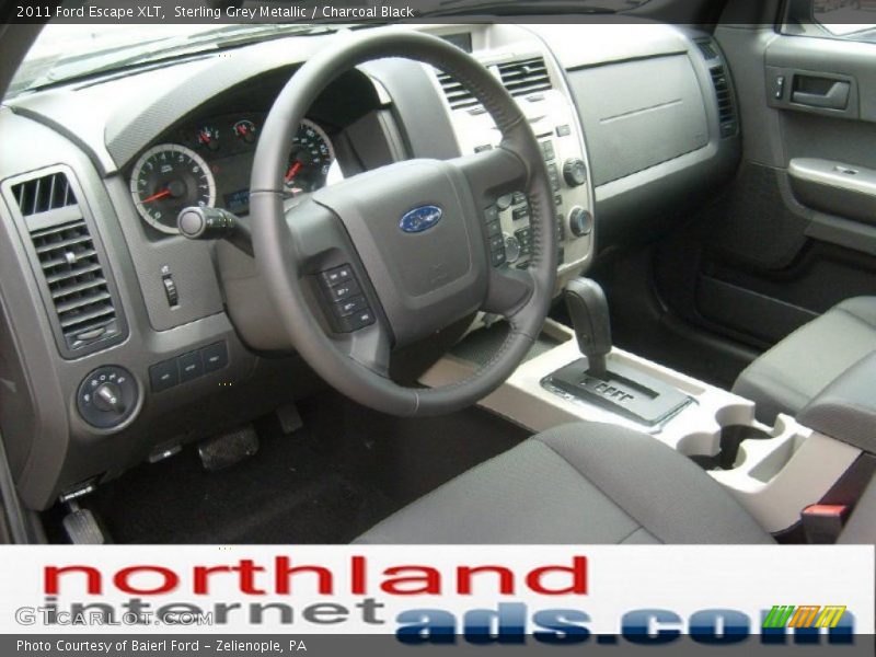 Sterling Grey Metallic / Charcoal Black 2011 Ford Escape XLT