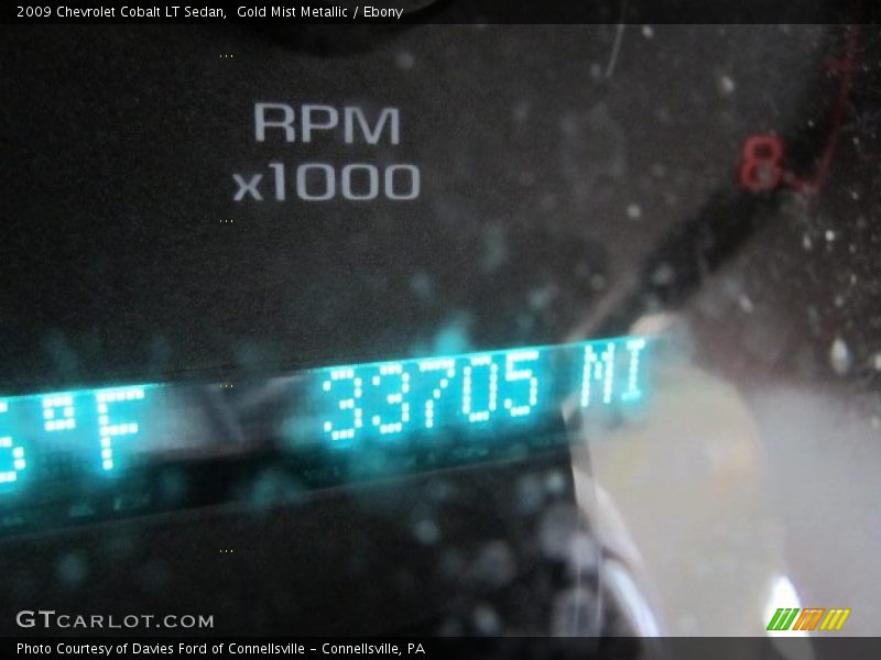 Gold Mist Metallic / Ebony 2009 Chevrolet Cobalt LT Sedan