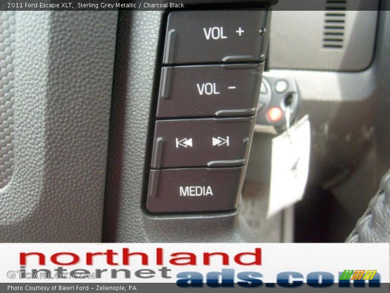 Sterling Grey Metallic / Charcoal Black 2011 Ford Escape XLT