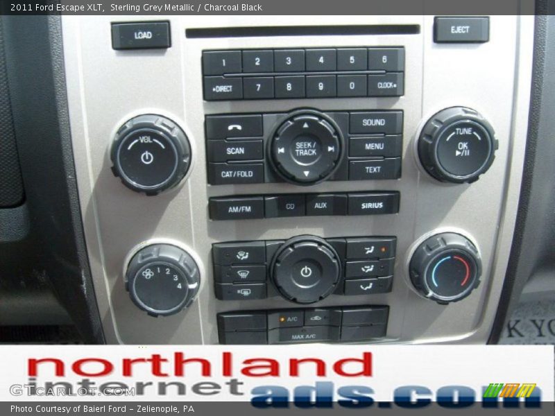 Sterling Grey Metallic / Charcoal Black 2011 Ford Escape XLT