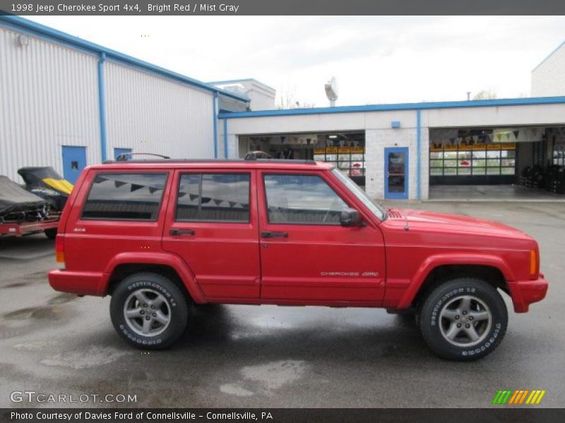 Bright Red / Mist Gray 1998 Jeep Cherokee Sport 4x4