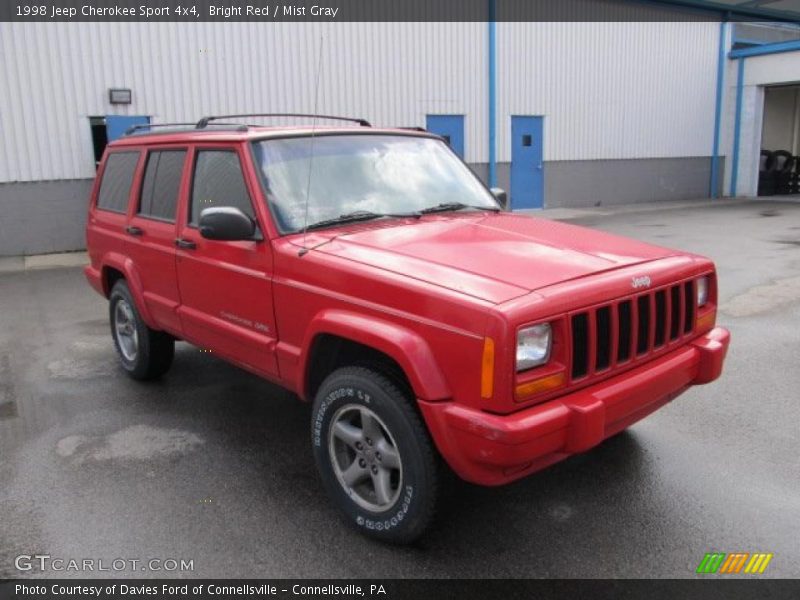 Bright Red / Mist Gray 1998 Jeep Cherokee Sport 4x4