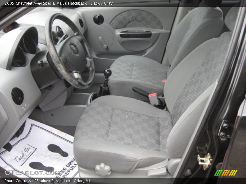 Black / Gray 2005 Chevrolet Aveo Special Value Hatchback