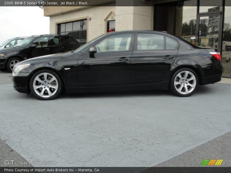 Jet Black / Black 2005 BMW 5 Series 545i Sedan