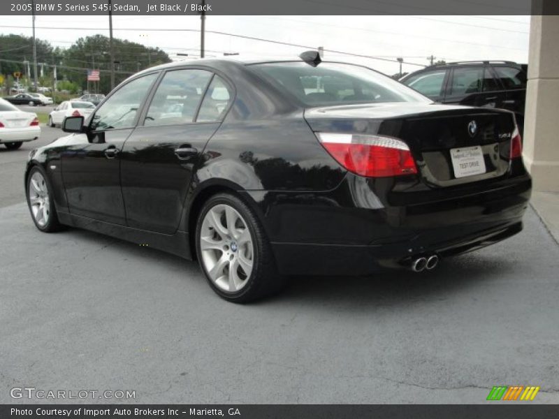 Jet Black / Black 2005 BMW 5 Series 545i Sedan