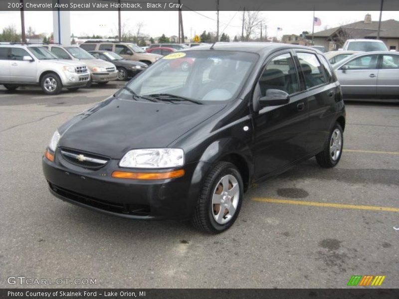 Black / Gray 2005 Chevrolet Aveo Special Value Hatchback