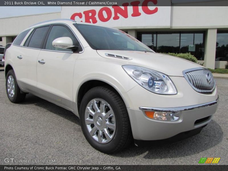 White Diamond Tricoat / Cashmere/Cocoa 2011 Buick Enclave CXL