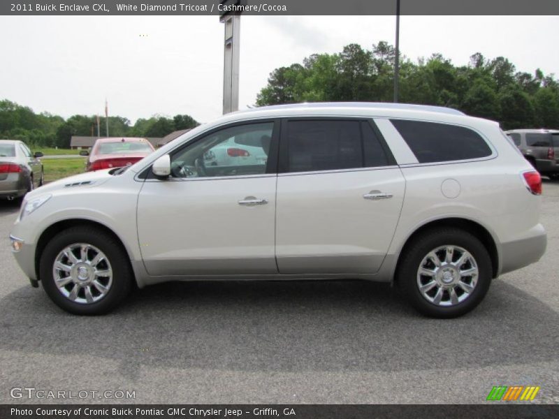 White Diamond Tricoat / Cashmere/Cocoa 2011 Buick Enclave CXL