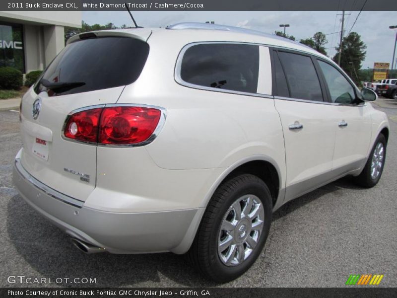 White Diamond Tricoat / Cashmere/Cocoa 2011 Buick Enclave CXL