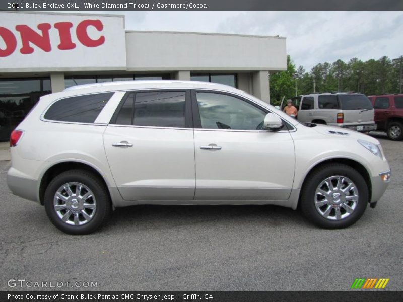 White Diamond Tricoat / Cashmere/Cocoa 2011 Buick Enclave CXL