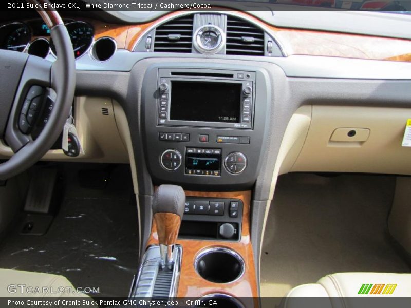 White Diamond Tricoat / Cashmere/Cocoa 2011 Buick Enclave CXL