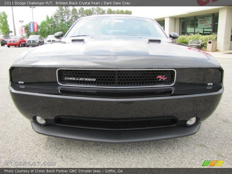 Brilliant Black Crystal Pearl / Dark Slate Gray 2011 Dodge Challenger R/T