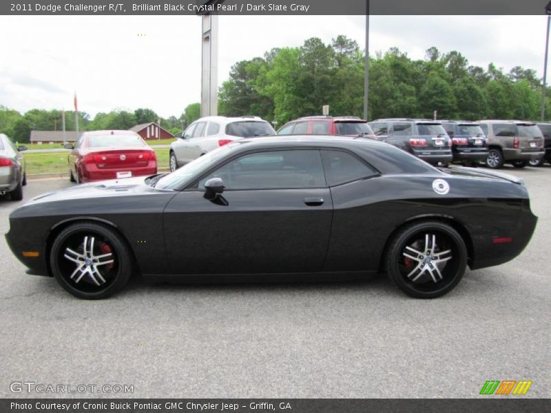 Brilliant Black Crystal Pearl / Dark Slate Gray 2011 Dodge Challenger R/T