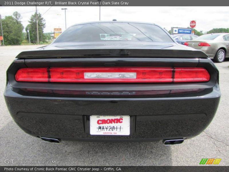 Brilliant Black Crystal Pearl / Dark Slate Gray 2011 Dodge Challenger R/T
