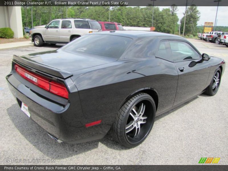 Brilliant Black Crystal Pearl / Dark Slate Gray 2011 Dodge Challenger R/T