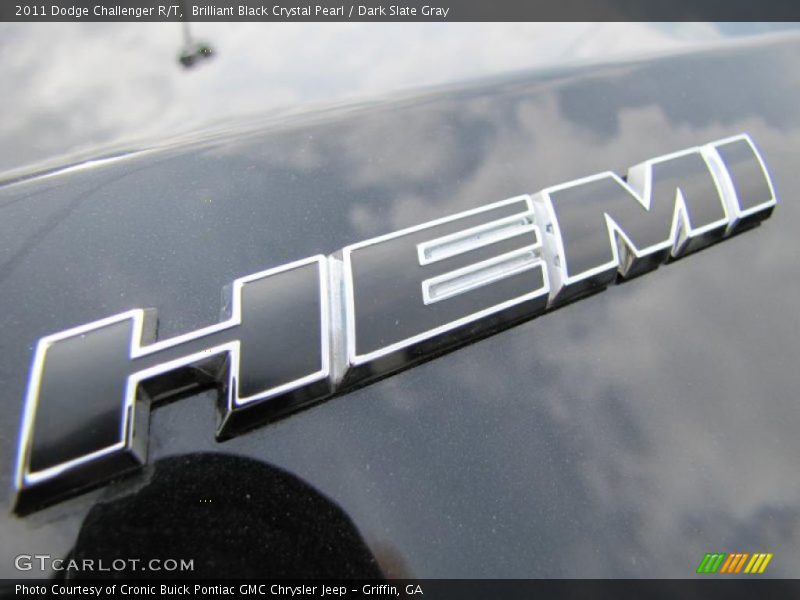 Brilliant Black Crystal Pearl / Dark Slate Gray 2011 Dodge Challenger R/T