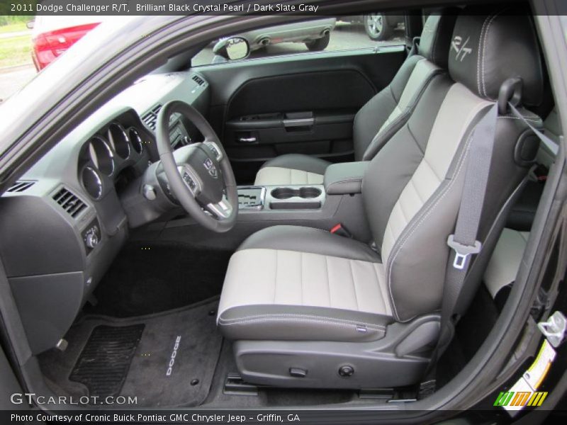 Brilliant Black Crystal Pearl / Dark Slate Gray 2011 Dodge Challenger R/T