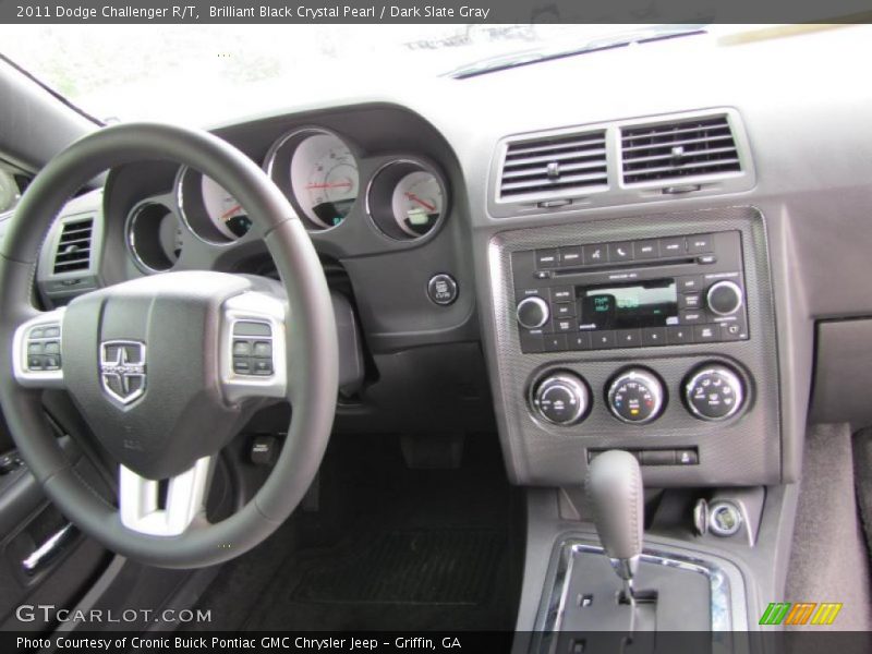 Brilliant Black Crystal Pearl / Dark Slate Gray 2011 Dodge Challenger R/T