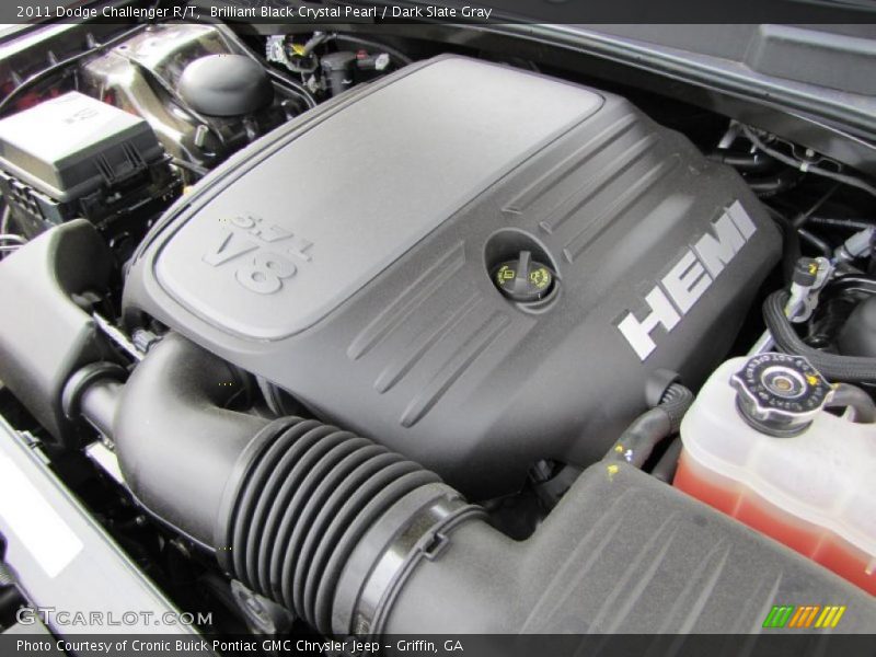 Brilliant Black Crystal Pearl / Dark Slate Gray 2011 Dodge Challenger R/T