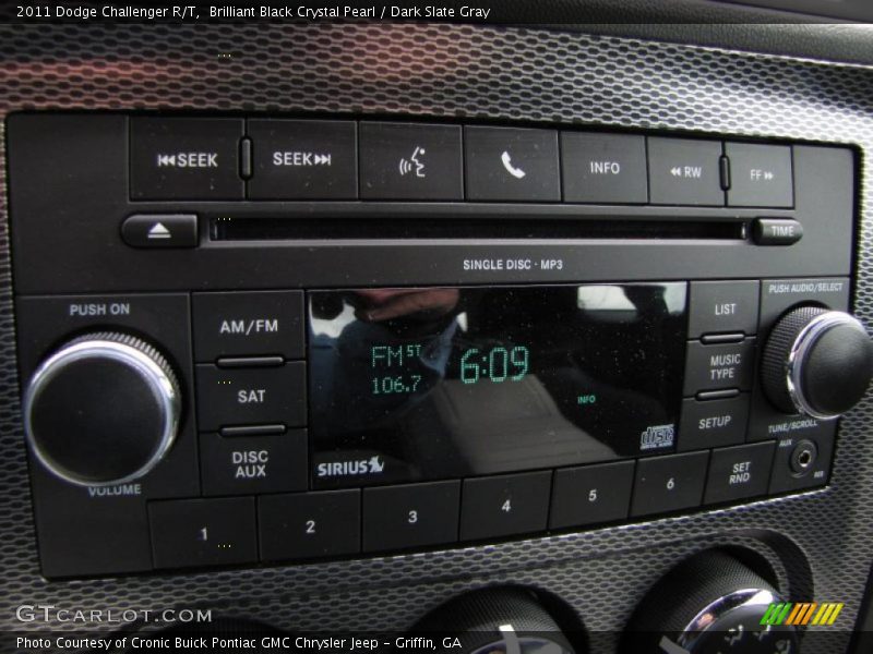 Brilliant Black Crystal Pearl / Dark Slate Gray 2011 Dodge Challenger R/T