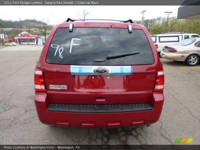Sangria Red Metallic / Charcoal Black 2011 Ford Escape Limited