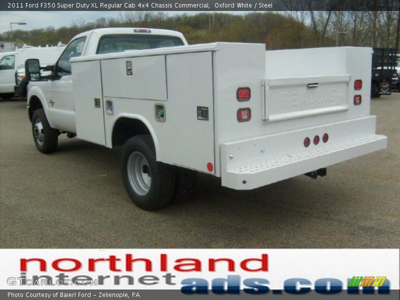 Oxford White / Steel 2011 Ford F350 Super Duty XL Regular Cab 4x4 Chassis Commercial