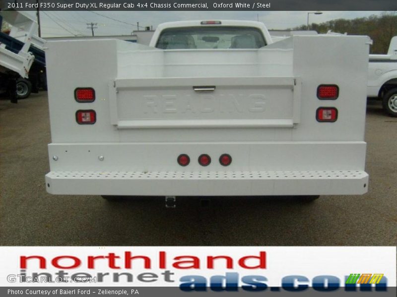 Oxford White / Steel 2011 Ford F350 Super Duty XL Regular Cab 4x4 Chassis Commercial