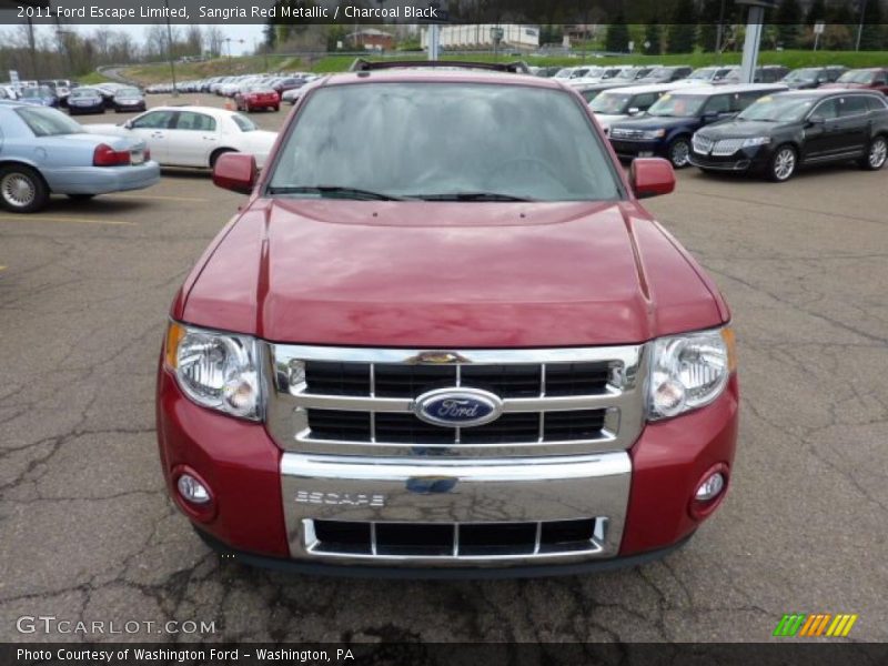 Sangria Red Metallic / Charcoal Black 2011 Ford Escape Limited