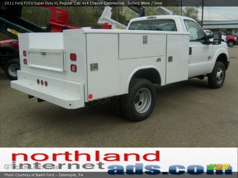 Oxford White / Steel 2011 Ford F350 Super Duty XL Regular Cab 4x4 Chassis Commercial