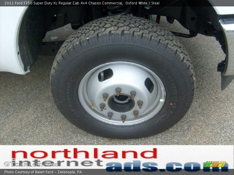 Oxford White / Steel 2011 Ford F350 Super Duty XL Regular Cab 4x4 Chassis Commercial