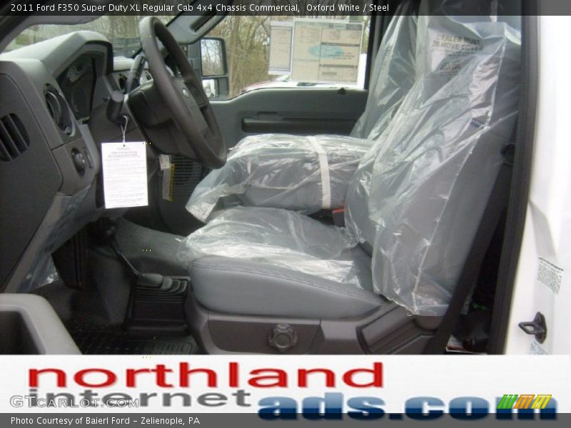 Oxford White / Steel 2011 Ford F350 Super Duty XL Regular Cab 4x4 Chassis Commercial