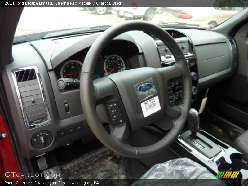 Sangria Red Metallic / Charcoal Black 2011 Ford Escape Limited