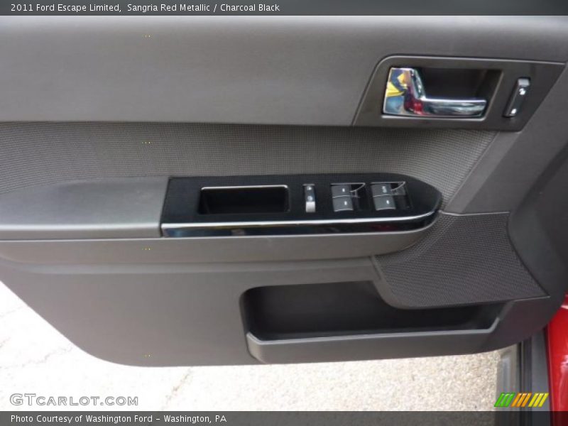 Sangria Red Metallic / Charcoal Black 2011 Ford Escape Limited