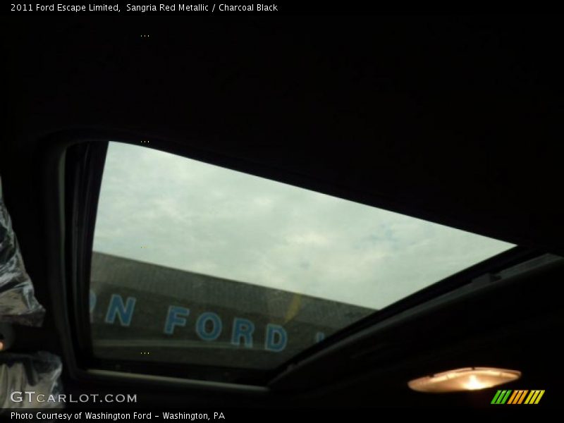 Sangria Red Metallic / Charcoal Black 2011 Ford Escape Limited