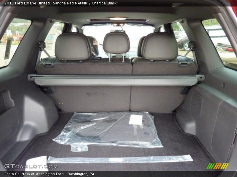 Sangria Red Metallic / Charcoal Black 2011 Ford Escape Limited