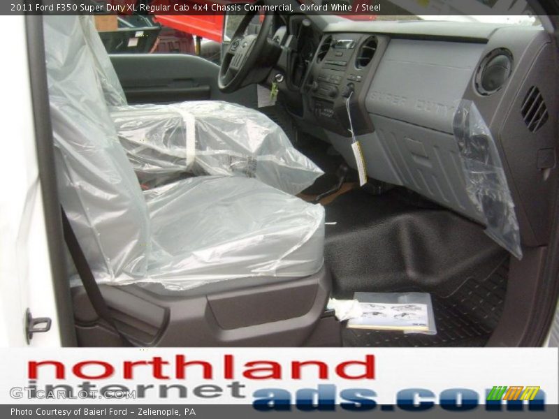 Oxford White / Steel 2011 Ford F350 Super Duty XL Regular Cab 4x4 Chassis Commercial