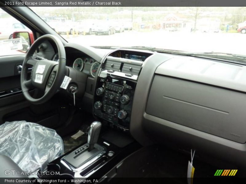 Sangria Red Metallic / Charcoal Black 2011 Ford Escape Limited