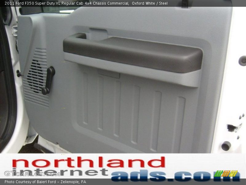 Oxford White / Steel 2011 Ford F350 Super Duty XL Regular Cab 4x4 Chassis Commercial