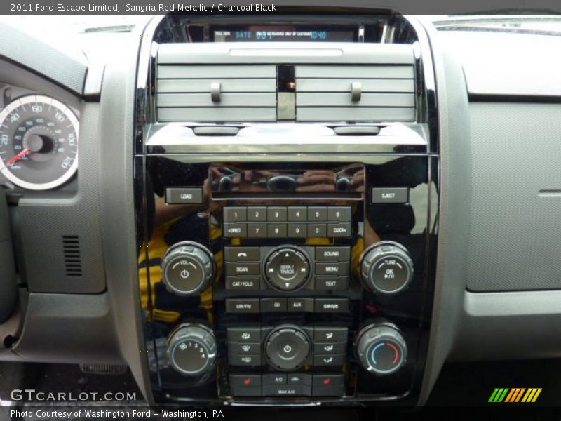 Sangria Red Metallic / Charcoal Black 2011 Ford Escape Limited