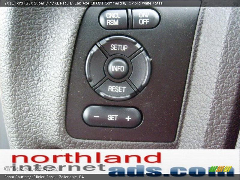 Oxford White / Steel 2011 Ford F350 Super Duty XL Regular Cab 4x4 Chassis Commercial