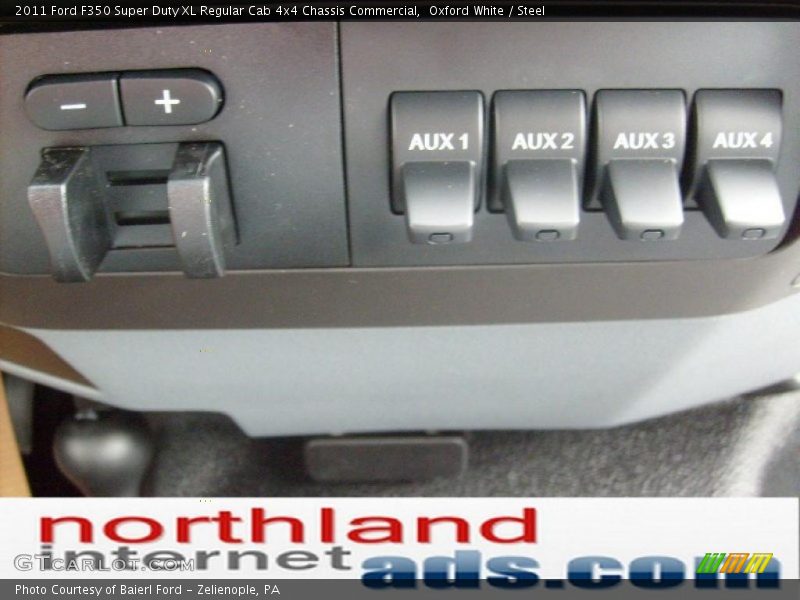 Oxford White / Steel 2011 Ford F350 Super Duty XL Regular Cab 4x4 Chassis Commercial