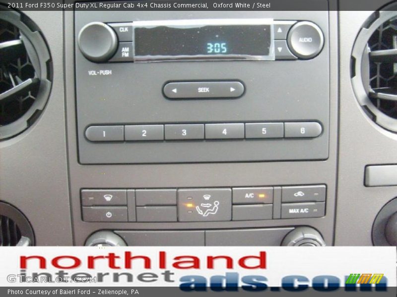 Oxford White / Steel 2011 Ford F350 Super Duty XL Regular Cab 4x4 Chassis Commercial