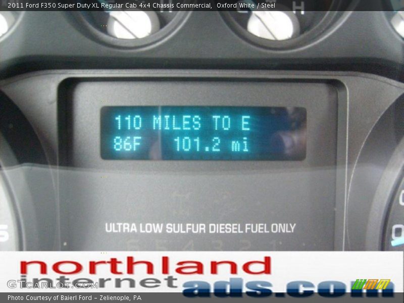 Oxford White / Steel 2011 Ford F350 Super Duty XL Regular Cab 4x4 Chassis Commercial