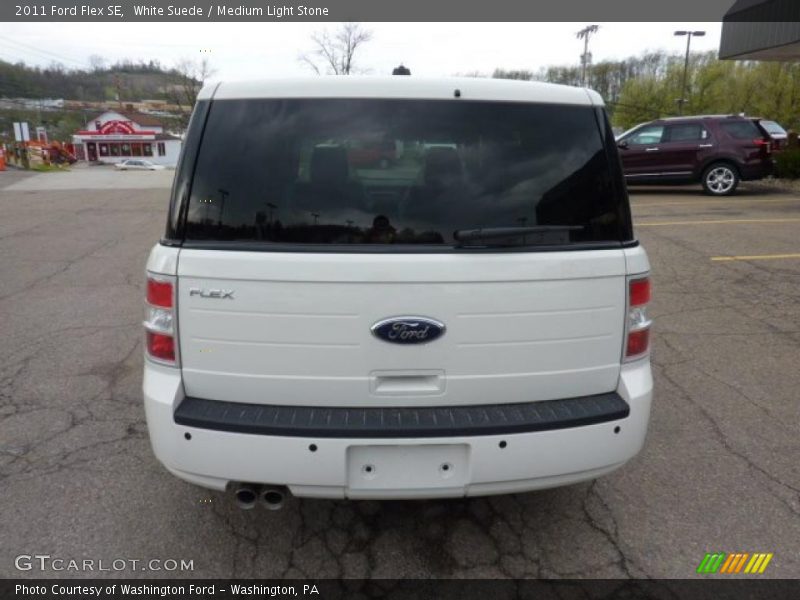 White Suede / Medium Light Stone 2011 Ford Flex SE